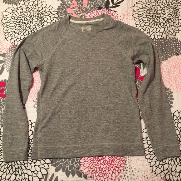 Rag & Bone Heathered Gray Long Sleeve Tee Shirt - Picture 1 of 5
